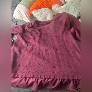 Apt. 9 Burgundy Top with Sequin Accents